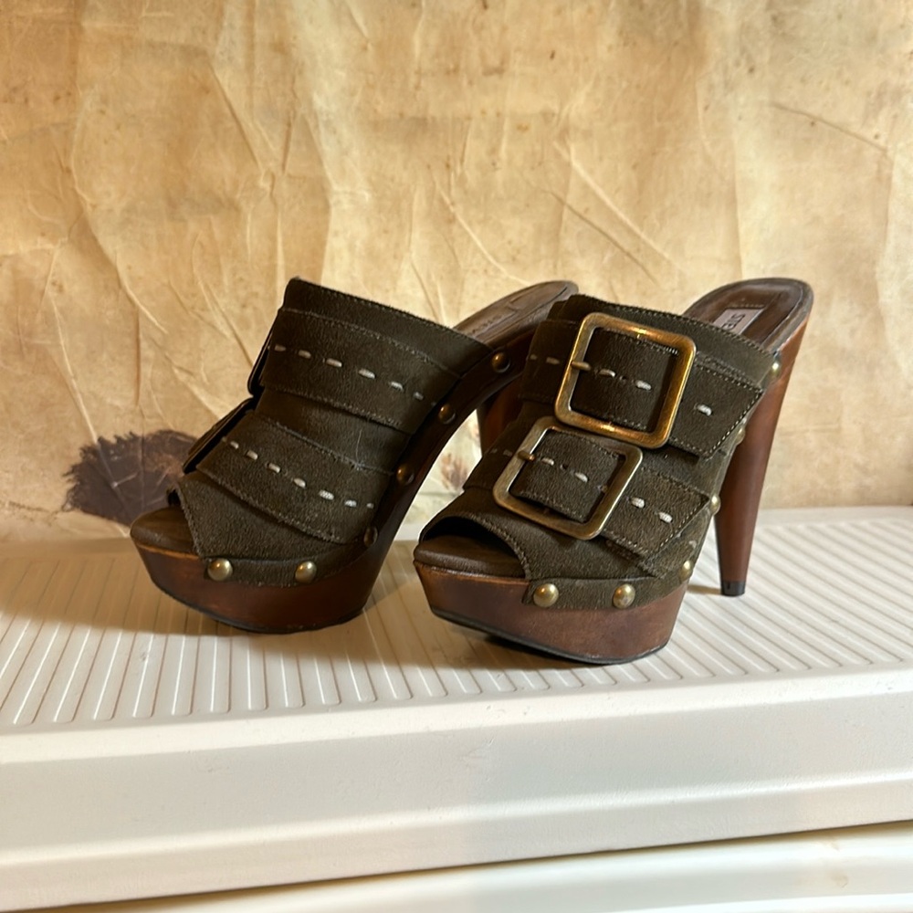 Olive Green Clogs